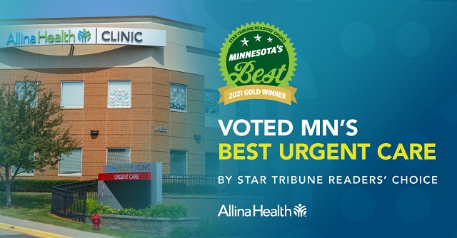 Minnesota's Best Urgent Care | Allina Health Urgent Care