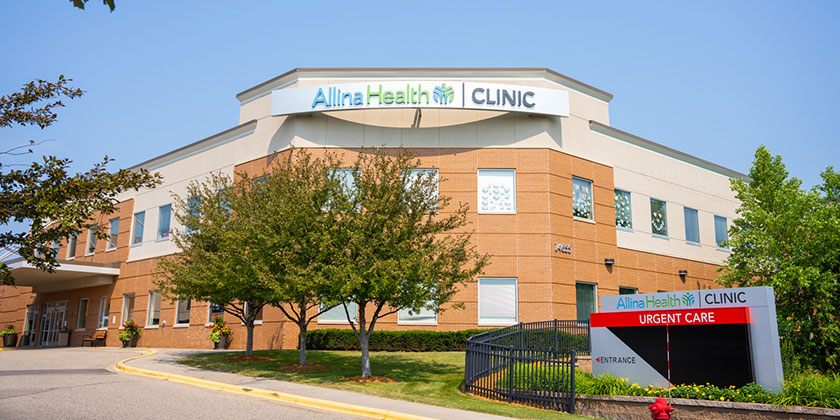 exterior of Allina Health Apple Valley Urgent Care