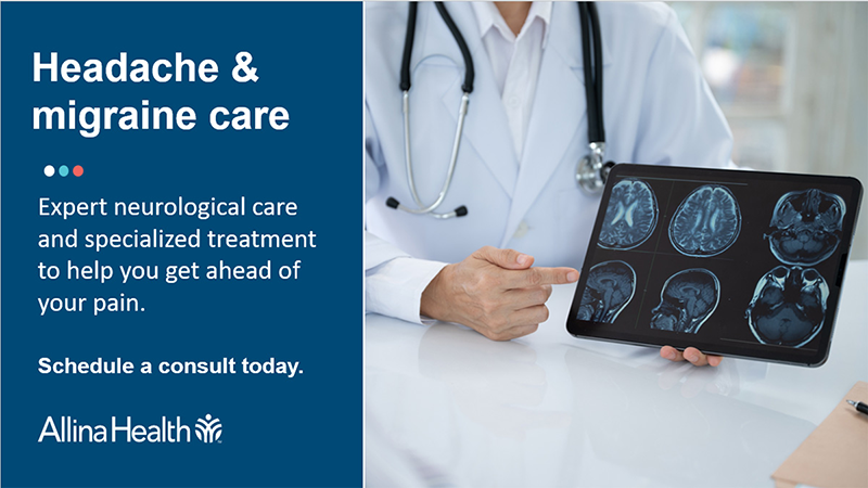 Headache and migraine care at Allina Health